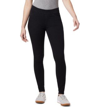 Columbia Leggings Dames, Pinnacle Peak Twill Zwart Lichtturkoois, 60HTQDPZO